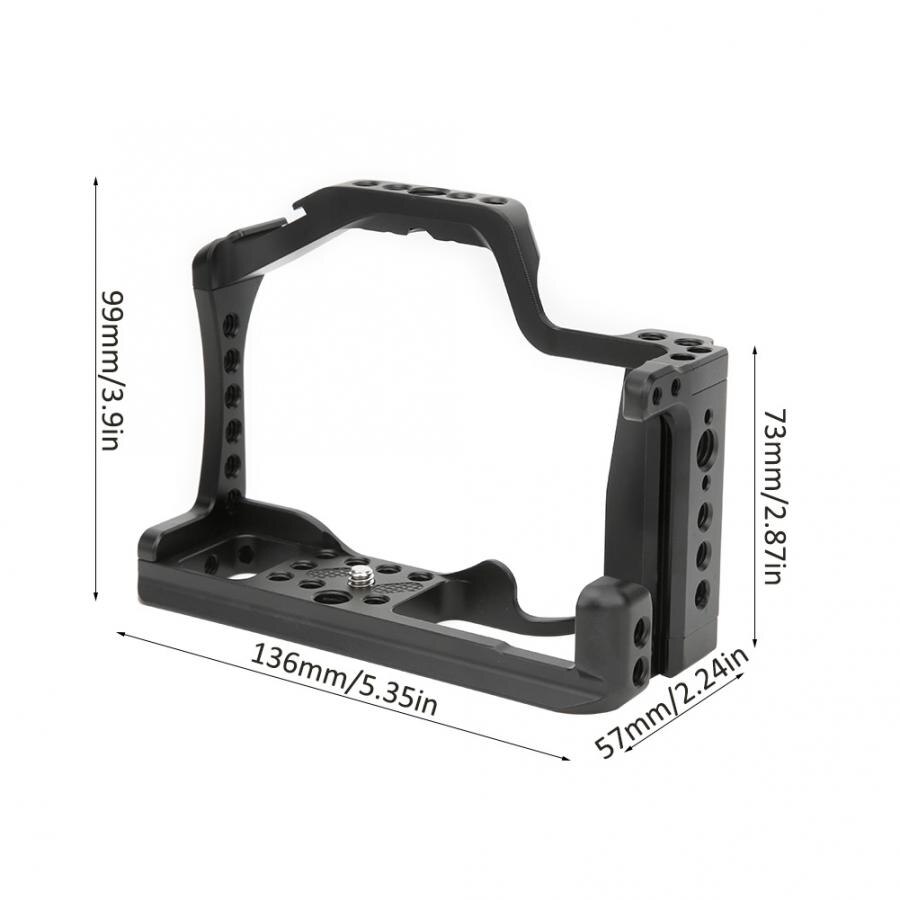 Metall Kamera KäFeige Anlage Griff Griff mit Kalten Schuh Montieren 1/4 3/8in Schraube Löcher für Kanon EOS M50/M5 Spiegellose Kamera Zubehör