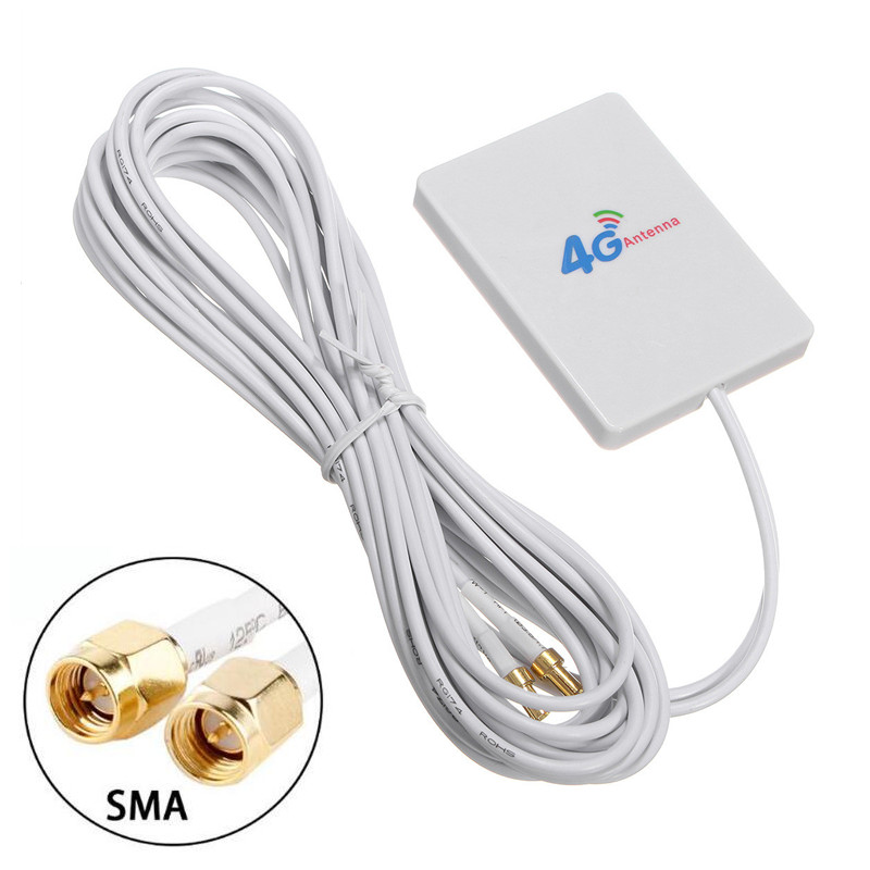 28dBi High Gain 3G 4G LTE Router Modem Aerial External Antenna Dual SMA TS9 CRC9 With 2 Meters RG174 Cable: MY1-SMA