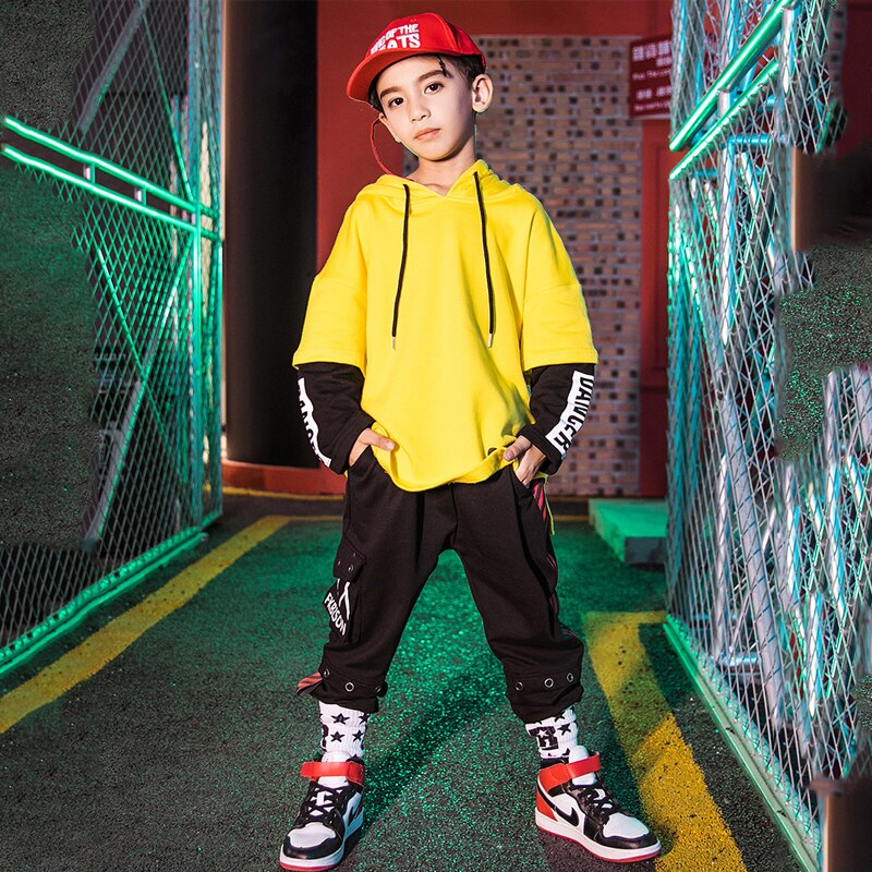 Ballroom Moderne Dans Kleding Hip Hop Dance Kostuums Voor Jongens Street Dance Show Slijtage Prestaties Rave Kleding DQS3631