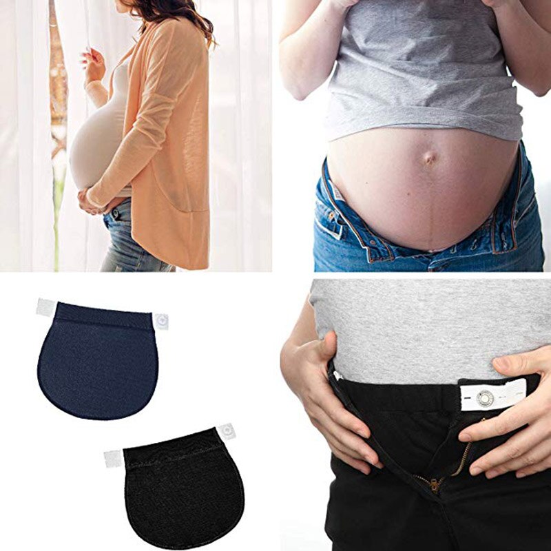 1 Pcs Vrouwen Verstelbare Elastische Moederschap Zwangerschap Tailleband Riem Taille Extender Kleding Broek Voor Zwangere Naaien Accessoires