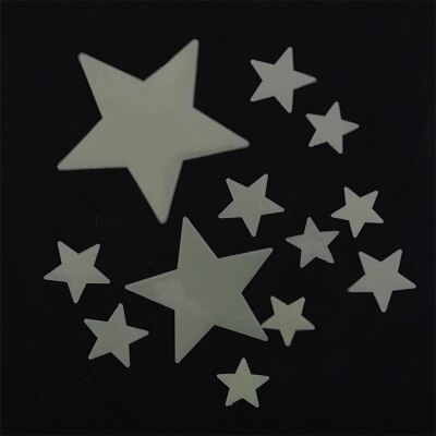 1Bag Party Glow In The Dark Speelgoed 3Cm Lichtgevende Ster Stickers Slaapkamer Sofa Fluorescerende Schilderen Speelgoed Pvc Stickers kids: Paars