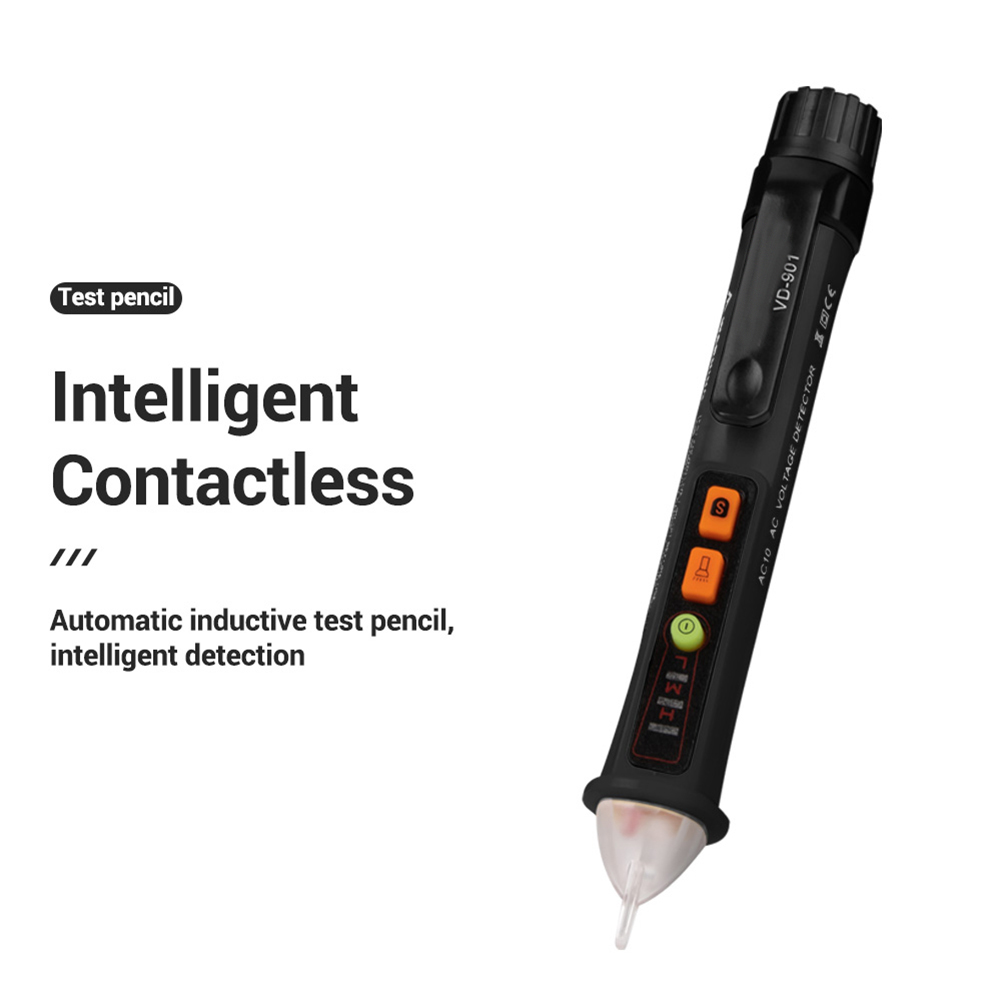 Vd901 contactloze elektrische testerpennen 12-1000v wisselspanningsdetectoren stopcontact voltmeter spanningssensor checker meter tester