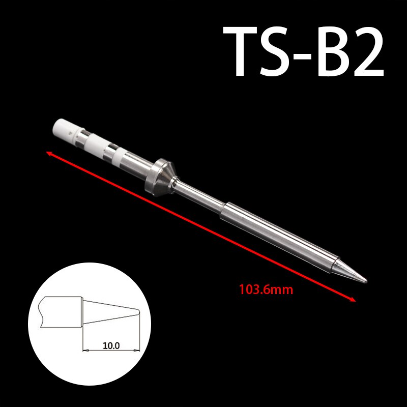 opprinnelig headd erstatning loddetips til  ts100 smarte digitale lcd elektriske loddebolter ts -b2 ts-bc2 ts-c4 ts-d24 7 slagg Tips