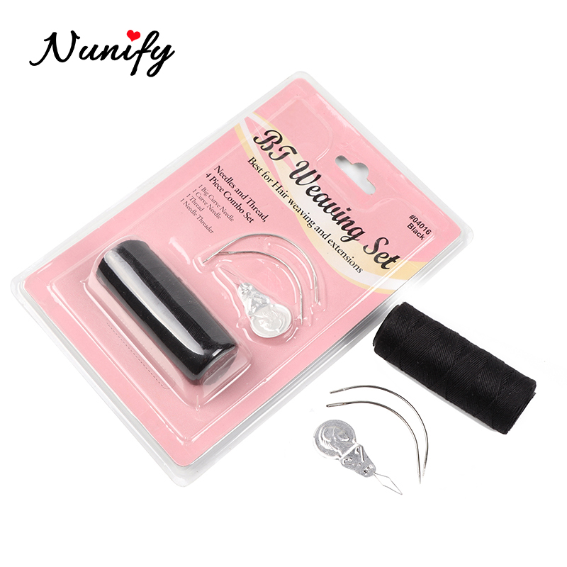 Nunify Threader Thread Guide Tool With Making Wig/Closure/Weave Thread Guide Knitting Accessories Threader Needle Device Thread