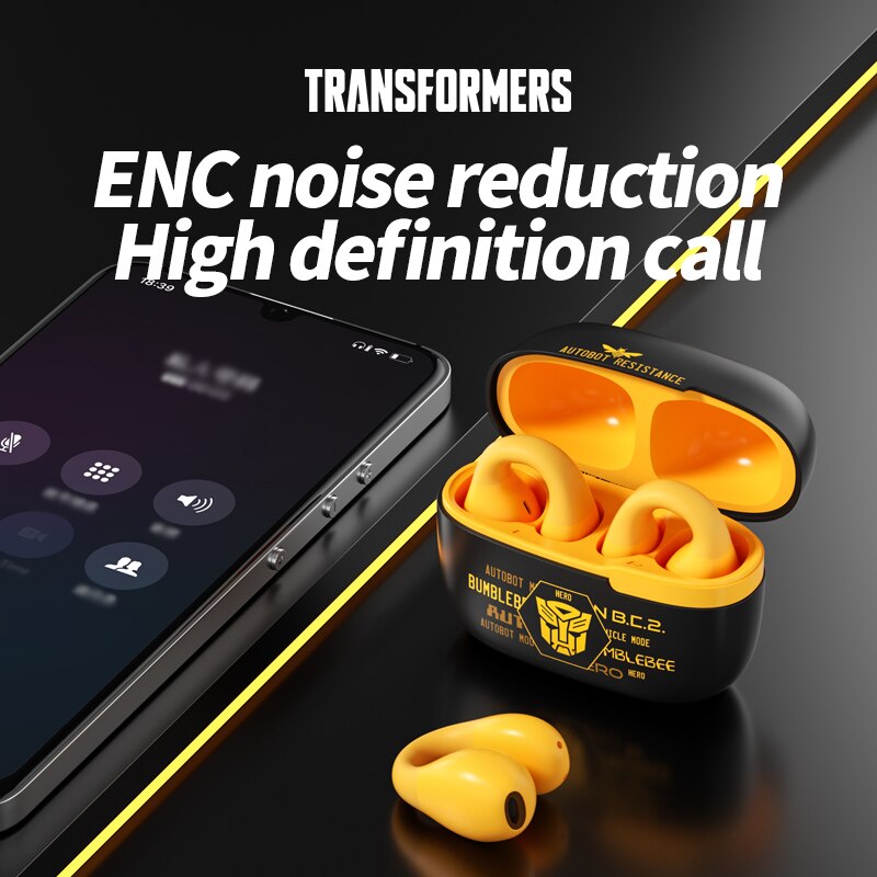 Transformatoren TF-T05 Bluetooth 5,3 Kopfhörer Spielen Headset Tws kabellos Headset Hifi Klang Ohrhörer Rausch unterdrückung Kopfhörer