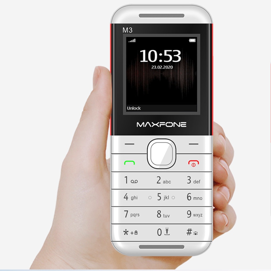 M3 Push Button telefon komórkowy 1.44 Cal Dual Sim podstawowa duża klawiatura latarka kamera MP3 Radio FM BigHorn tanie telefon komórkowy