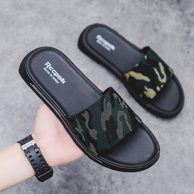 Sommerhus hjemmesko mænd camouflage indendørs mænd hjemmesko komfortable mænd hotel hjemmesko mærke herre værelse sko
