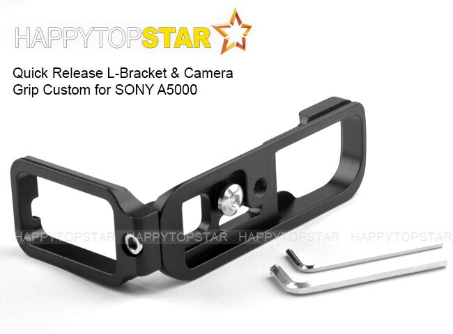 L Placa de Base de Liberação Rápida Da Câmera Titular Bracket Mão Montagem aderência Para SONY A5000 a5000 Arca Swiss RRS kirk Wimberley Markins