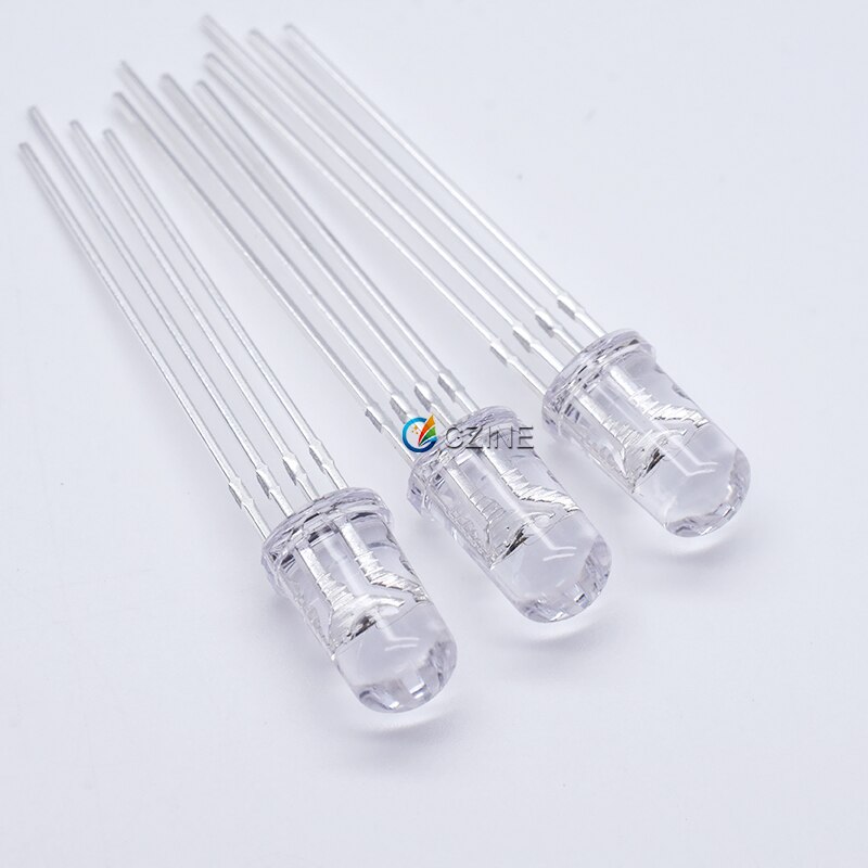 100 Stks/zak Czinelight Hoge Heldere Led Diode 5Mm Rgb 4pin Led Diode