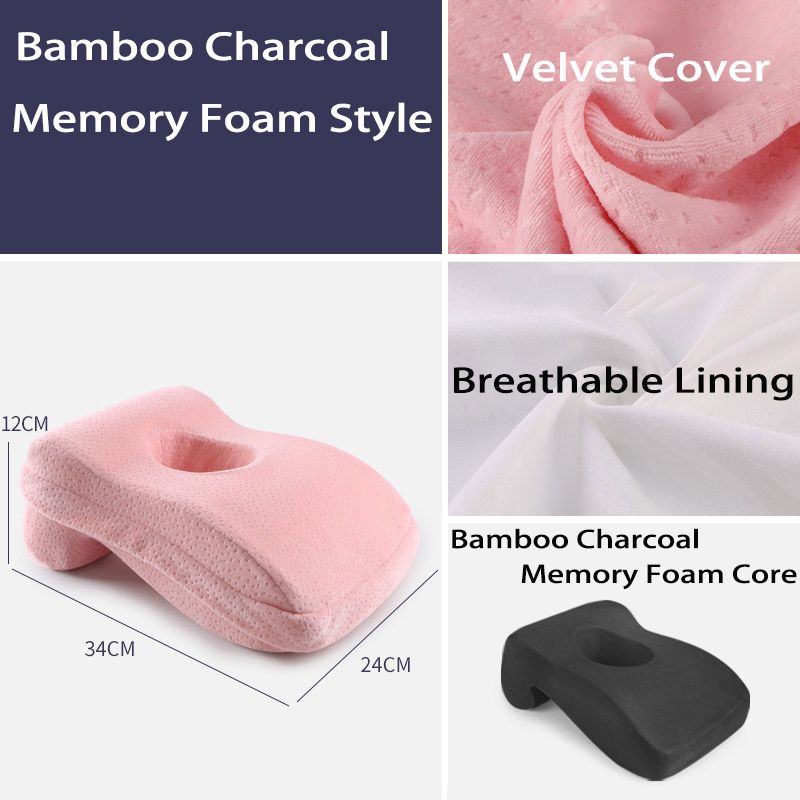 Memory Foam Nap Pillow For Travel Headrest Neck Support Cushions Office Rest Lunch Break Pillow Orthopedic Student Desk Sleeping: Pink Upgrade Style
