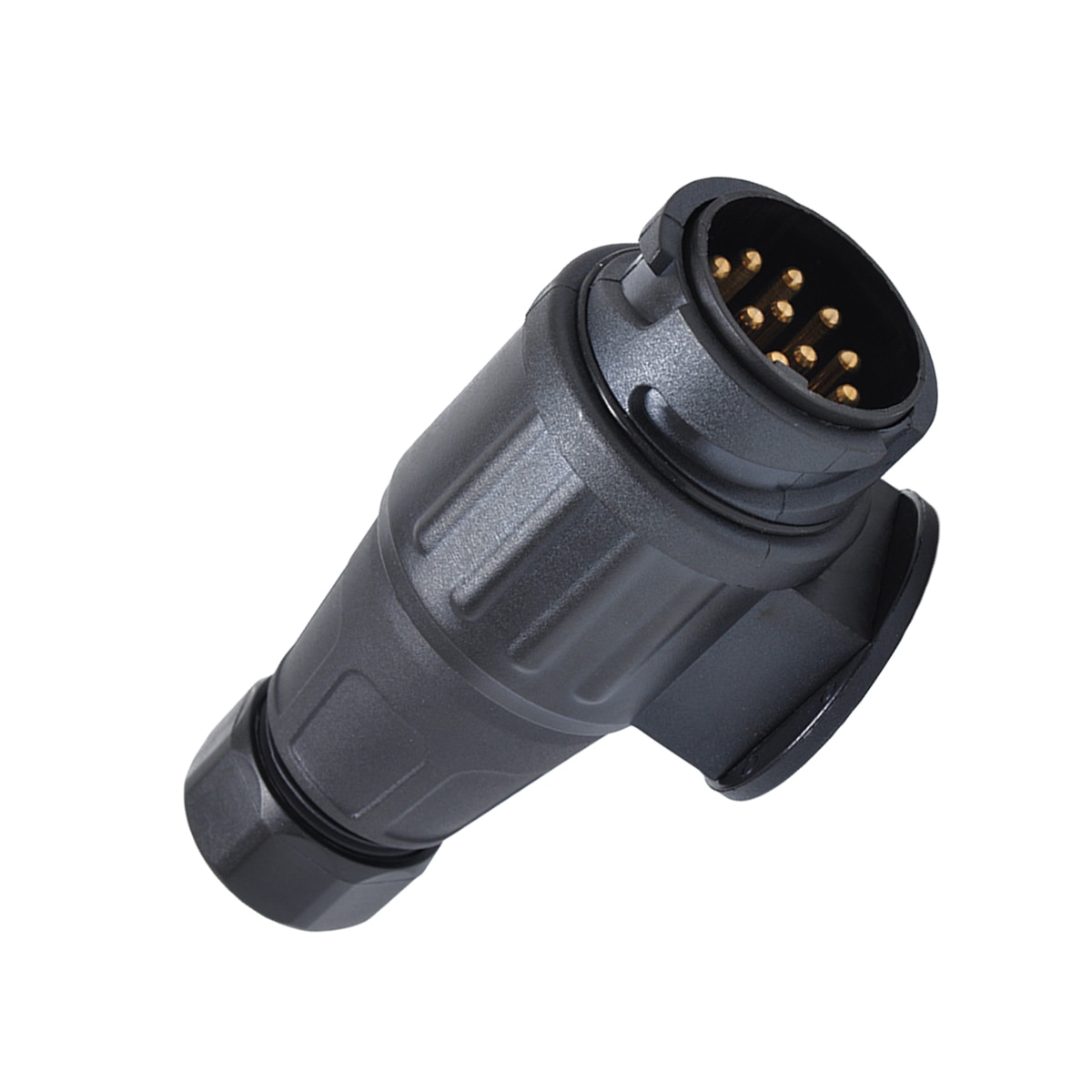 1pc 12V 13 Pin Trailer Plug Waterproof Trailer 13 Pole Plastic Electrical Connector Wiring Connector Adapter Trailer Tool