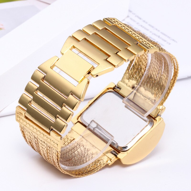 Vrouwen horloge Luxe Vrouwen Ronde Vol Diamanten Armband Horloge Analoog Quartz Horloge Rhinestone Exquisite Gold watchYE1