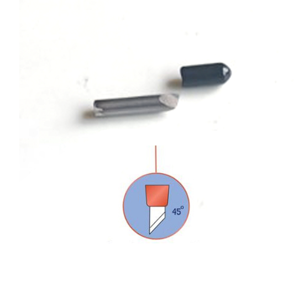 1PC 360-grad Rotierenden Klinge Kunststoff Edelstahl Scrapbooking Scrapbooking Schablone basteln Scheibe Handwerk Schneiden Werkzeuge: 45 Grad Kopf