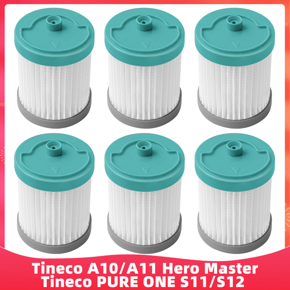 Apto para Tineco A10/A11 Hero Master/PURE ONE S11/S12 Series aspiradoras inalámbricas repuesto cepillo rodillo prefiltro Hepa: Azul