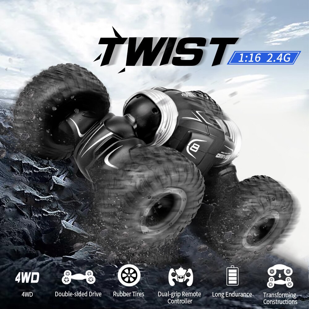 4WD 2,4 GHz RC Klettern Auto Für freundlicher 1:16 hoch Geschwindigkeit Radio Fernbedienung aus Straße Buggy Twist Rc Kunststück autos Modell Jungen Spielzeug