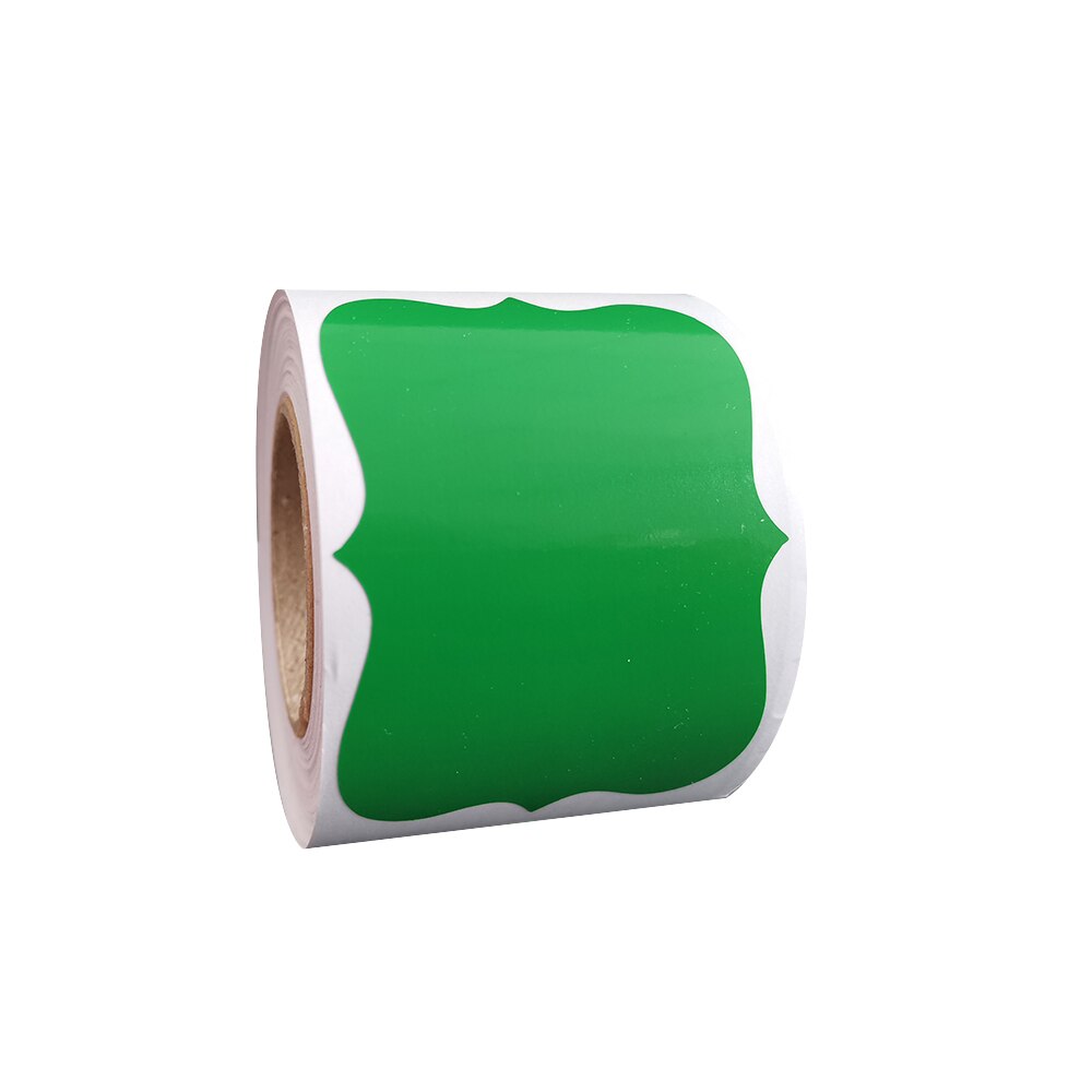 200 stücke Aufkleber für Dosen Küche Wasserdichte Bewegliche Große und Kleine Dosen Farbe PVC Flasche Aufkleber Für Küche Bequemlichkeit C: green