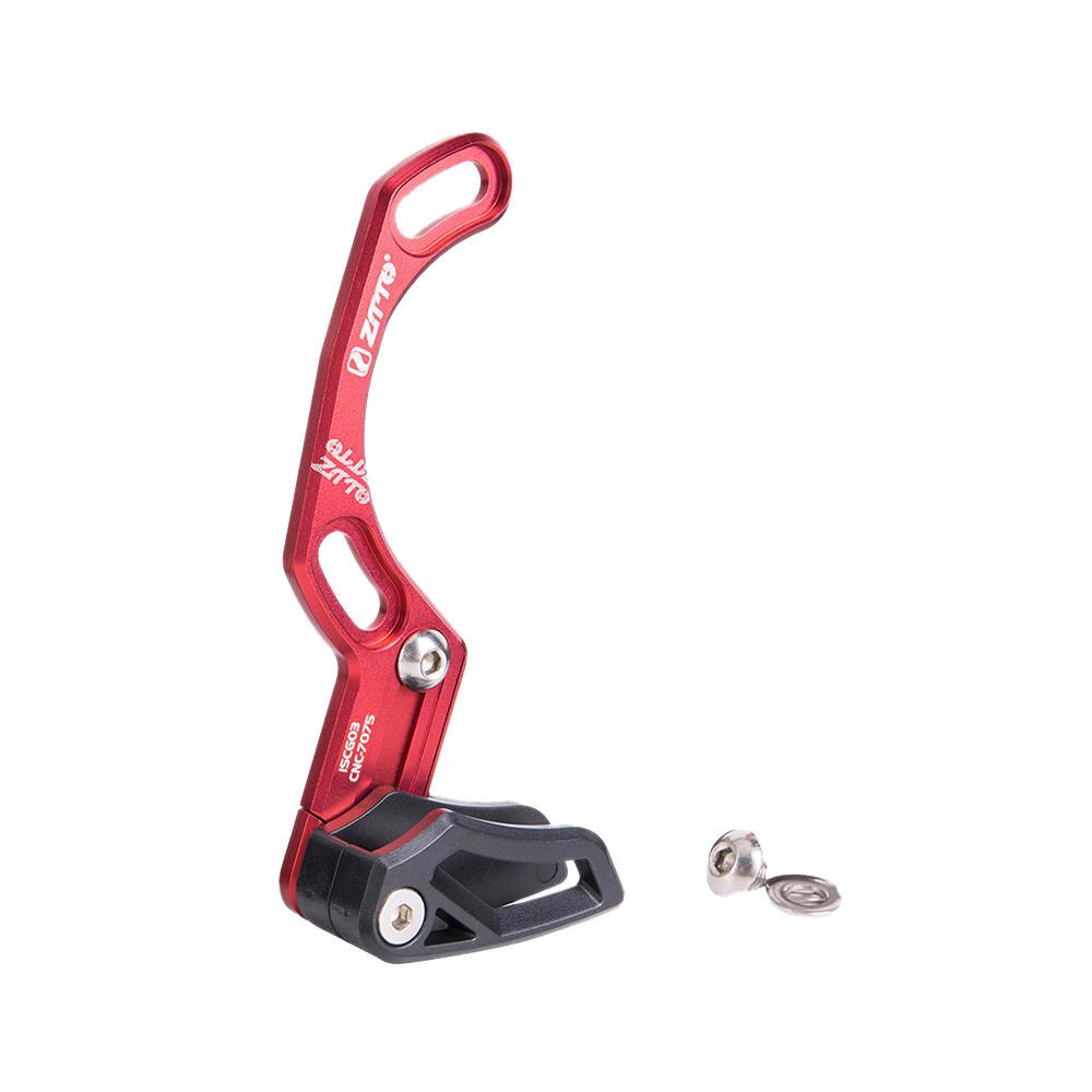 ZTTO Bicycle Chain Guide Rail Ultra Light Aluminum Alloy MTB Chain Guide Rail for 1X System ISCG Chain Guid: Red