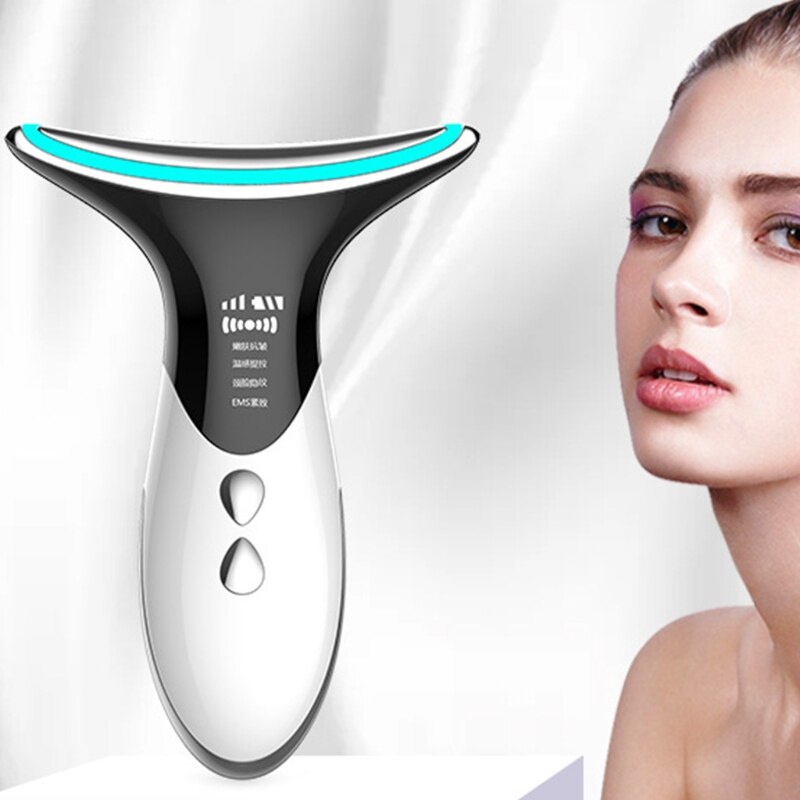 Hoge Frequentie Facial Machine, Hals Huidverstrakking Lifting Apparaat Oplaadbare, Anti Aging Gezicht Nek Massager