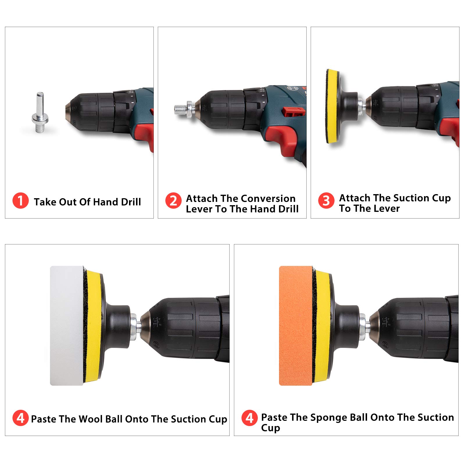 Kit de restauración de faros, herramientas de renovación de limpieza y lavado de detalles de coches, papel de lija, esponja para encerar, almohadilla de pulido, disco de lijado