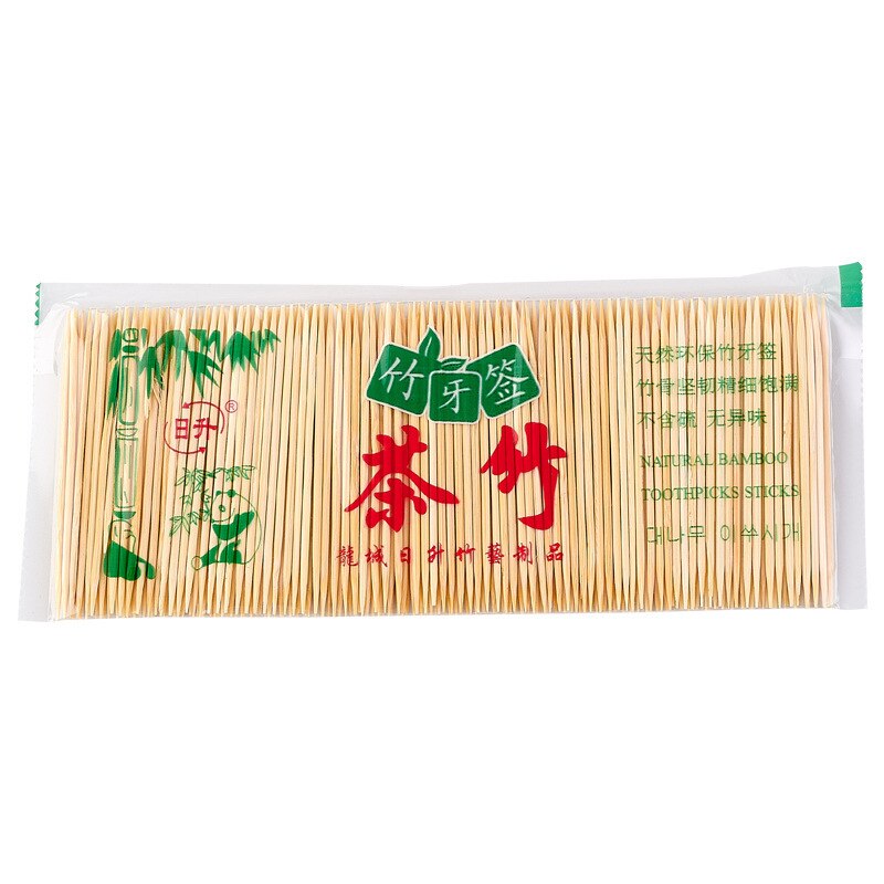 200PCS/Bag Bamboo Toothpick Bamboo Sticks Products Round Wooden Toothpicks Naturally Decomposable Eco Friendly Family Tools