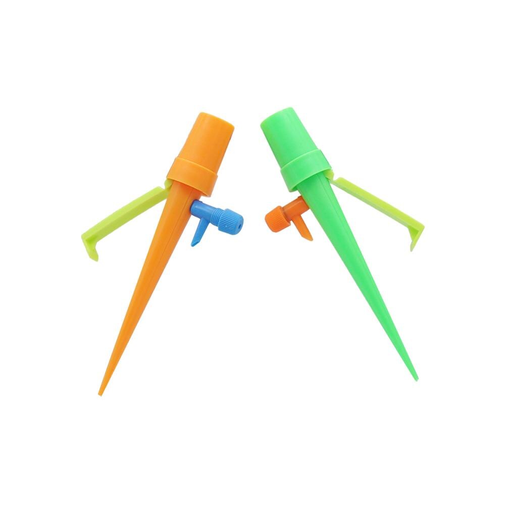 1 Pc Plant Adjustable Automatic Spiked Self Watering Device with Support Bracket Garden Irrigation Spike Stake Watering Drippers