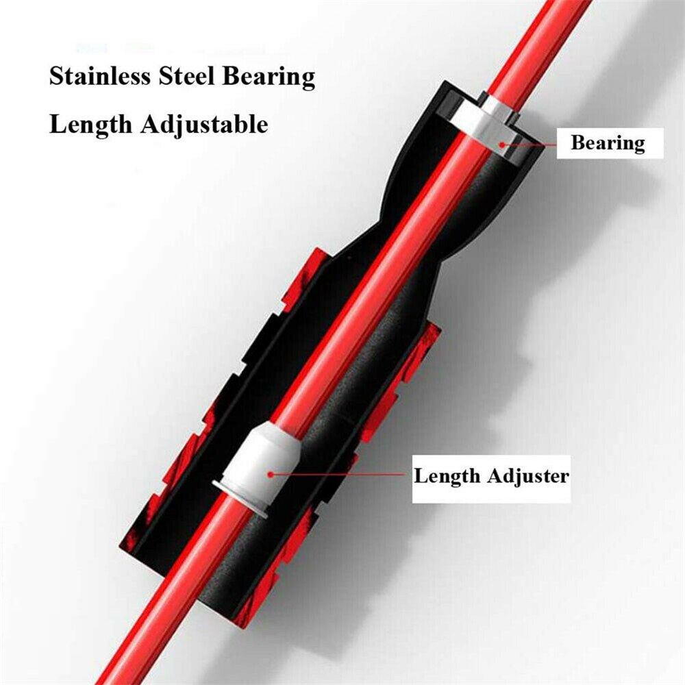 Unisex speed rope verzwaard touwloos springtouw voor double unders oefening bokstraining fitness draadloos springtouw indoor gym