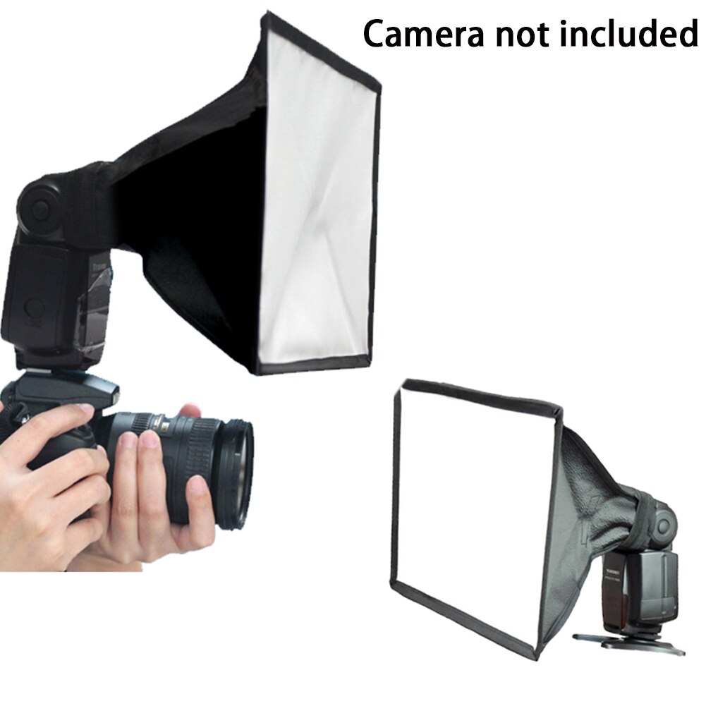 Professionele Speedlight Fotografie Camera Softbox Flash Diffuser Universal Reflector Flitslicht Accessoires Met Storage Pouch
