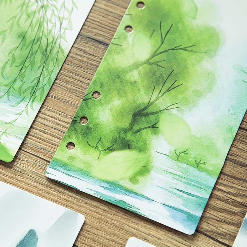 5 Pcs/set Beautiful Landscape Notebook Divider A5 A6 Spiral Notebook Loose Leaf Index Pages Notebook Paper Inside Pages