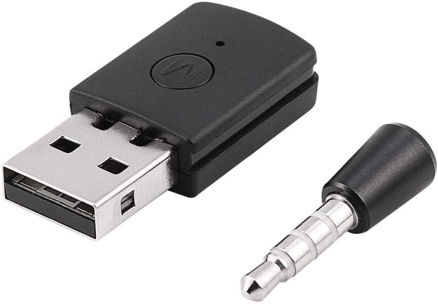 Adaptador USB compatible con Bluetooth 3,5 + EDR, 4,0mm, versión Dongle, para PS4, rendimiento estable para auriculares