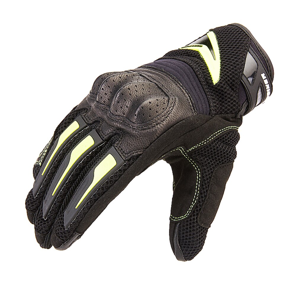 Rock biker guantes moto sommer åndbar mesh motorcykel handsker touch funktion motorcykel racing handsker motocross handsker: Rgb 045 grøn / Xxl