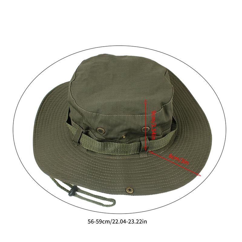 Emmer Hoed Zomer Mannen Vrouwen Boonie Hoed Buiten Uv Bescherming Brede Rand Panama Safari Jagen Wandelen Vissen Zonnehoed