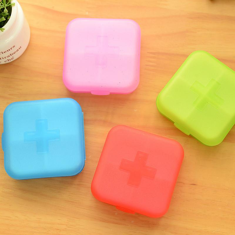 4 Slot Pill Box Medicine Tablet Dispenser Storage Case Portable Travel Empty Medicine Organiser Containers TSLM2