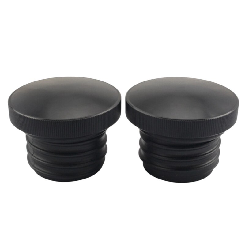 Black Gas Cap Set For Gas Tank Right Side Gas Cap Vented Left Non-Vented: Default Title