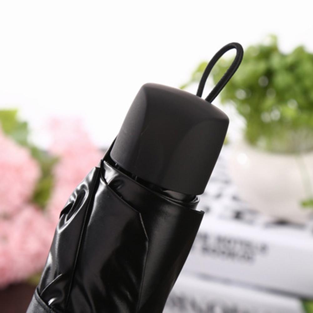 Triple Folding Touch Water Flower Pattern Umbrella Droplet Rain Sun Parasol Women Umbrella Pure Color Umbrella Para