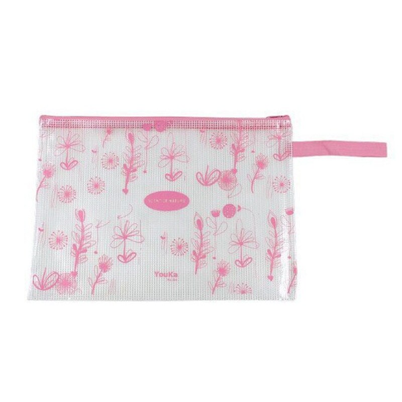 10 Pcs A4 Size Plastic Zip Document Filing Folder Bag Storage Pouch