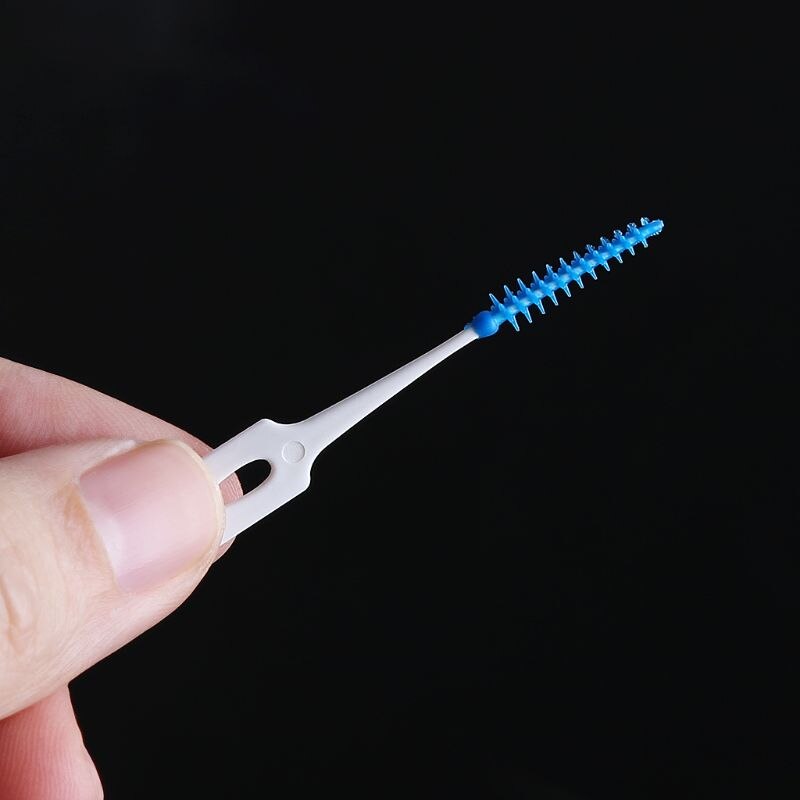 80Pcs 80Pcs Zacht Plastic Massage Tandvlees Tandvlees Rager Massage Tandenstoker Tandenborstel Floss Tandheelkundige Flosser Pick Tand