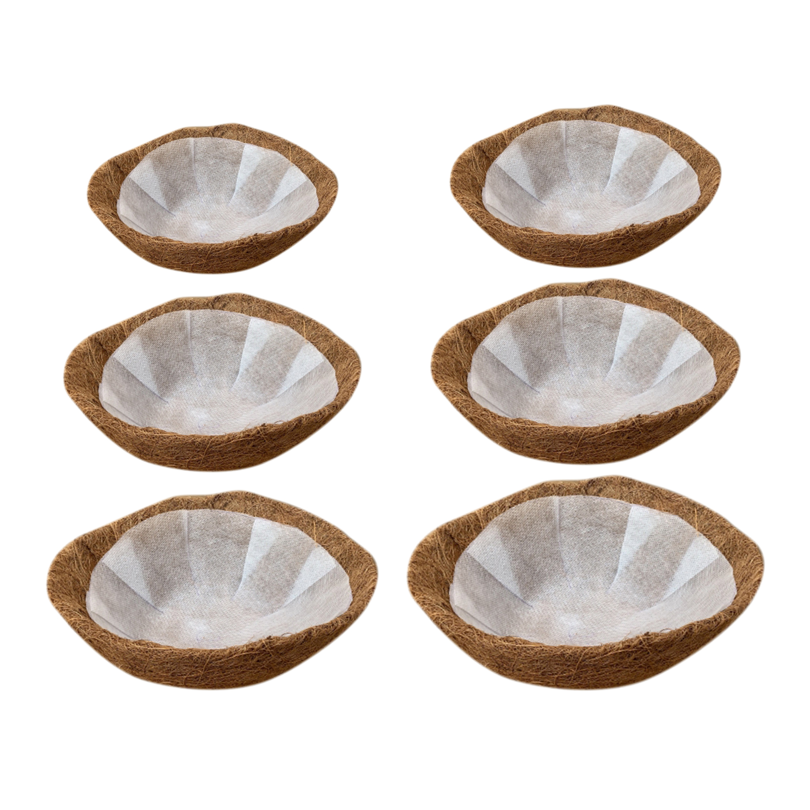 Maceta colgante de 20/25/30/35/40/45cm para flores de coco, maceta, forros, macetero para jardín, manualidades decorativas