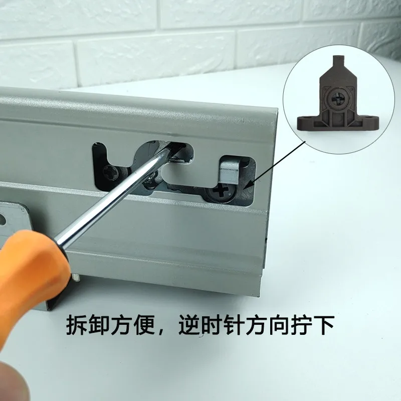 2Pcs Nylon Steel Drawer Clip Front Panel Fixing Bracket Connector Replacement Kitchen Furniture Cabinet