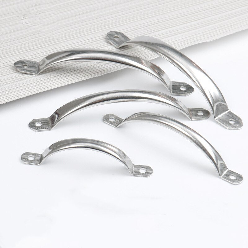 Stainless Steel Door Handles Cupboard Knob Silver Drawer Pulls Kitchen Cabinet Knobs 63mm 79mm 104mm 125mm Old Style