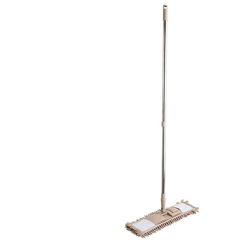 Vadrouille Chenille Moper pour plancher de lavage Wonderlife nettoyage de la maison vadrouilles paresseux outils propres tige de peinture chiffon de lavage en plastique: brown
