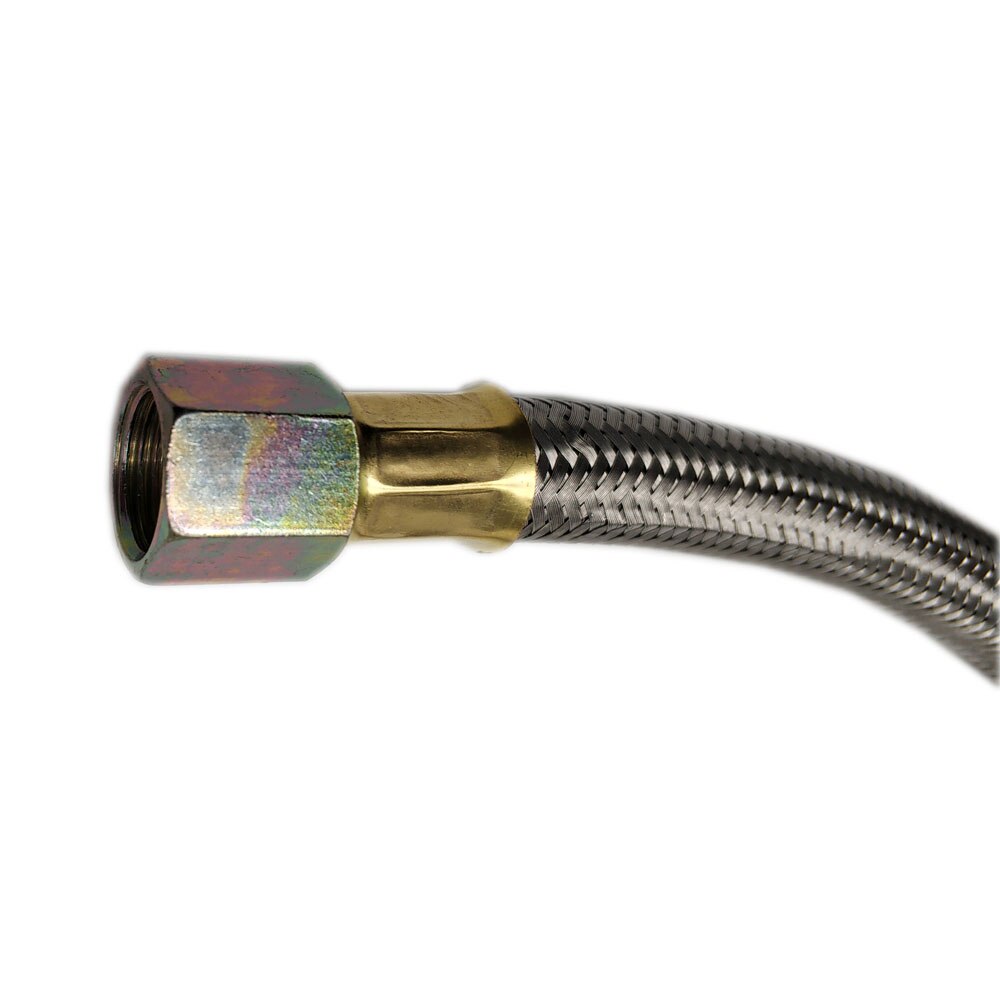 Propane Gas Fire Pit Replacement Spare Part 0-30PSI High Pressure Regulator with Stainless Steel Braided Hose 4Feet Long
