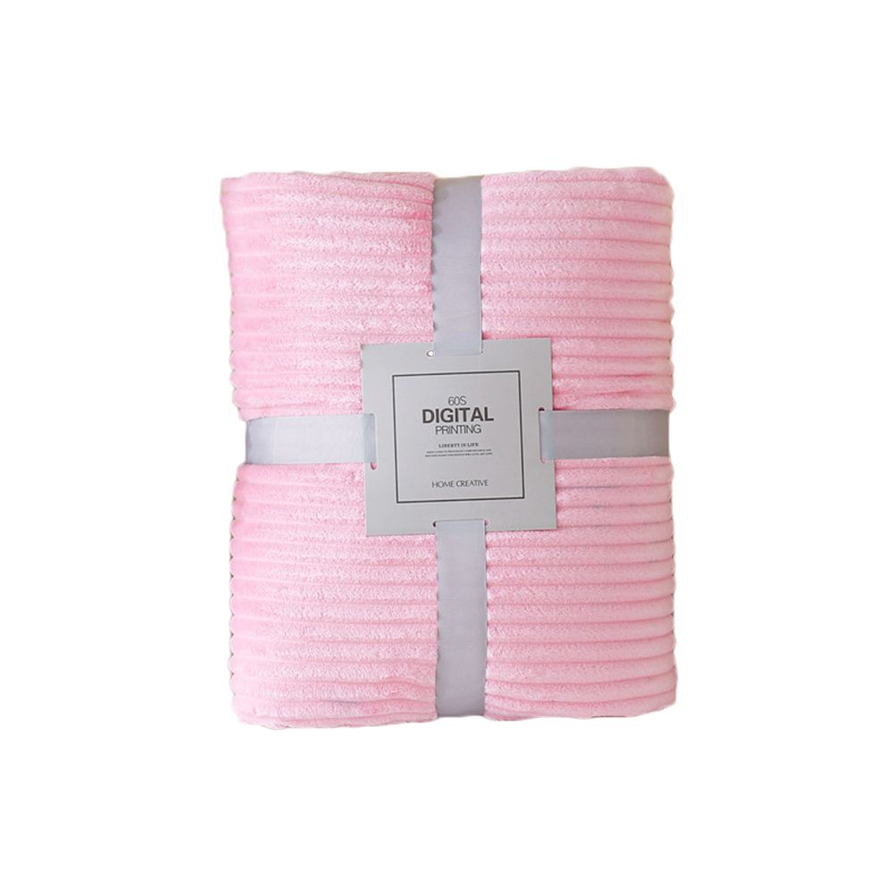 10070cm Camping Warm Cozy Lightweight Fuffy Throw Flannel Solid Color Blanket