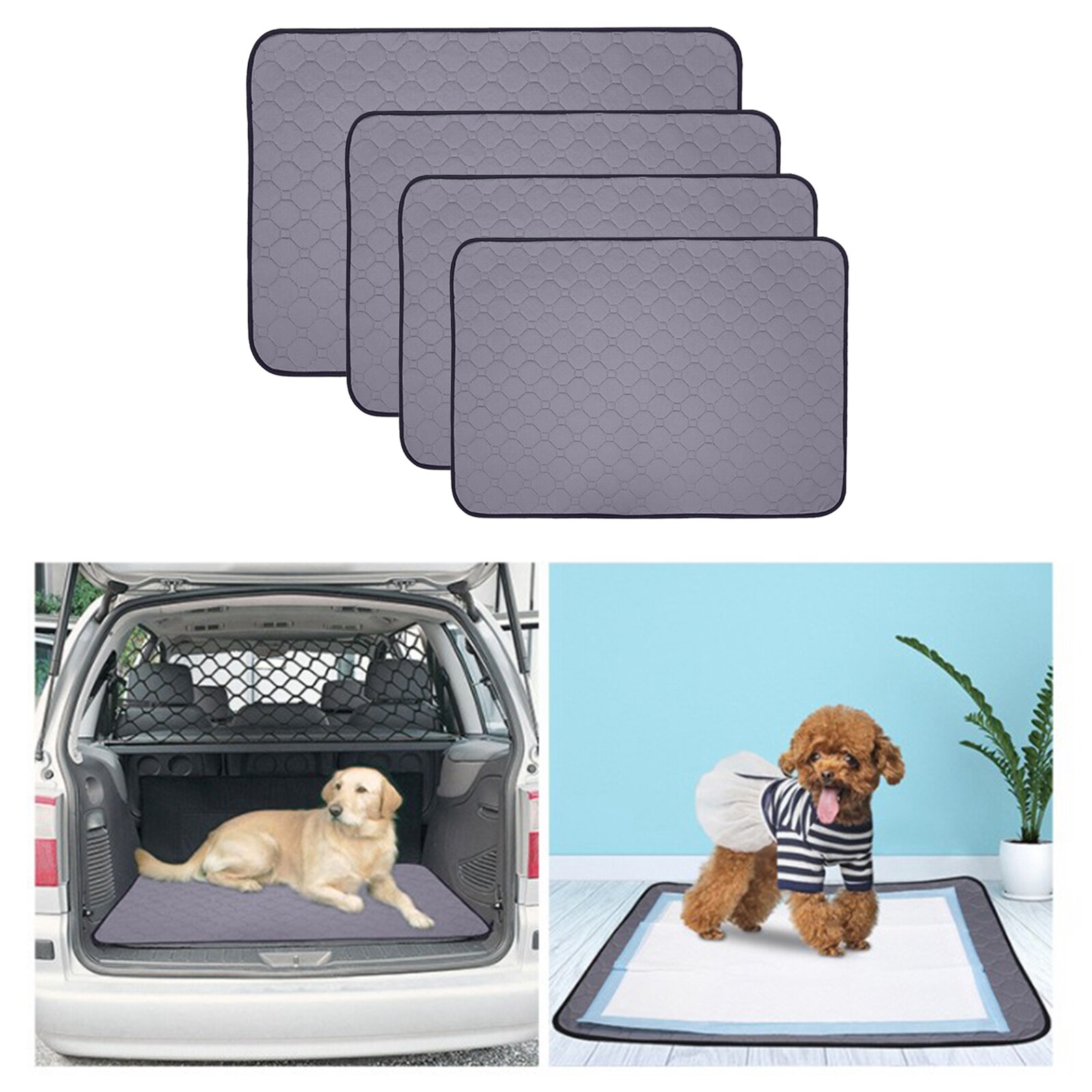 Coussin de pipi lavable de chat de chien de compagnie tampons de formation réutilisables d'urine de pot, couches