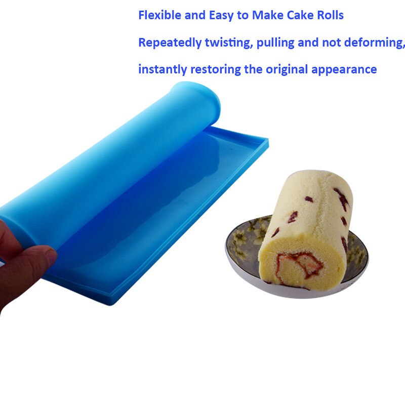 Swiss Roll Silicone Cake Roll Baking Pastry Mat Tools 1Pcs Non-stick Pastry Baking Tools Silicone Baking Mats Mat