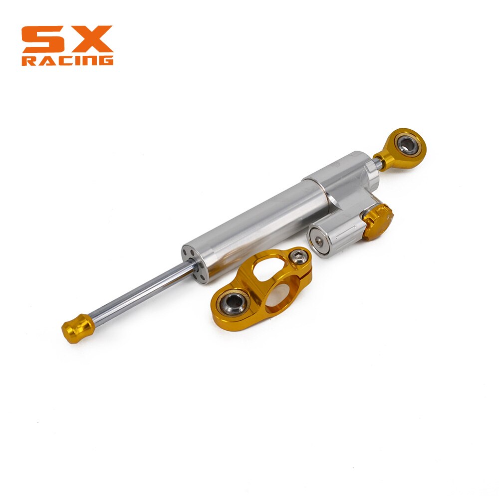 Motorcycle Steering Damper Stabilizer Bracket For DUCATI 696 796 795: Silver Gold