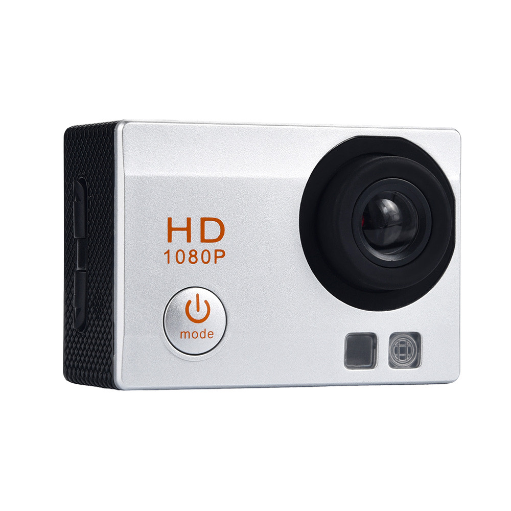 Waterdichte Camera Hd 1080P Sport Actie Camera Dvr Cam Dv Video Camcorder # T2: Silver 