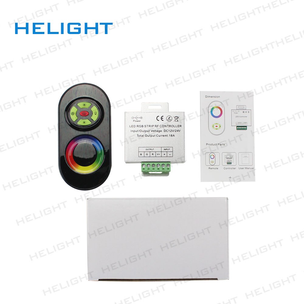 DC12-24V Rf TouchHTL-01/02 5 Toetsen Rgb Rf Touch Controller Ct Dimmer Touch Remote Controller Voor Led Strip Licht