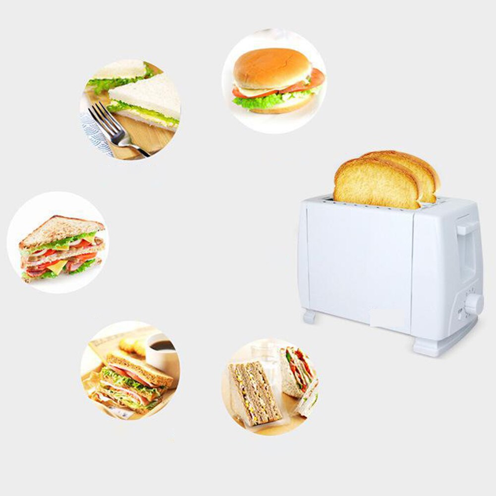 Non-stick Home Breakfast Wide Slot 2 Slices Bread Maker Automatic Quick Toaster