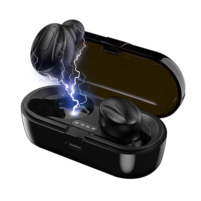 Bluetooth Headset 5.0 Bluetooth Wireless Headset with Headset and Portable Charging Box for IOS Android PC