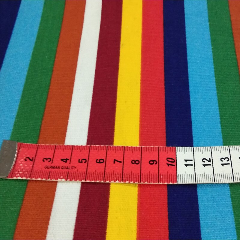 Tela de algodón 100% viaPhil con estampado de arcoíris, tejido resistente y grueso a rayas con los colores del arcoíris, tejido de animales, retales para decoración del hogar